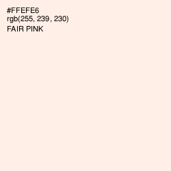 #FFEFE6 - Fair Pink Color Image
